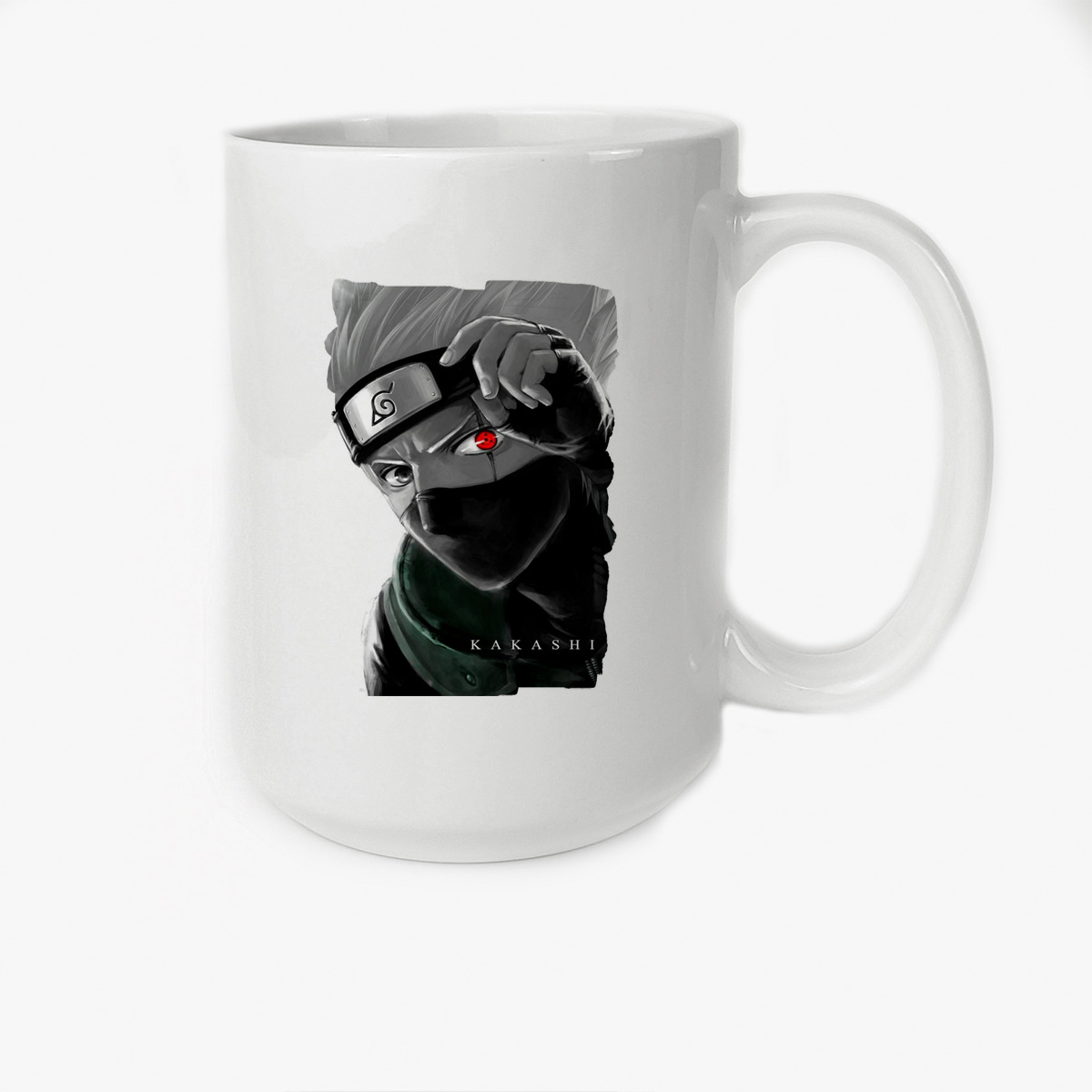 

Кружка CoolPodarok Аниме Какаси Kakashi (с красным глазом)