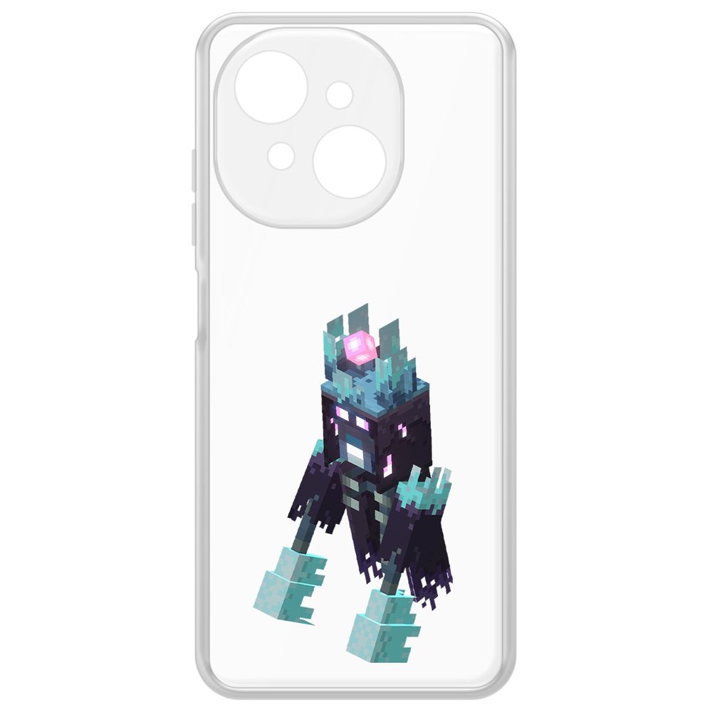 

Чехол-накладка Krutoff Clear Case Minecraft-Несчастный Призрак для Tecno Spark Go 1, Прозрачный