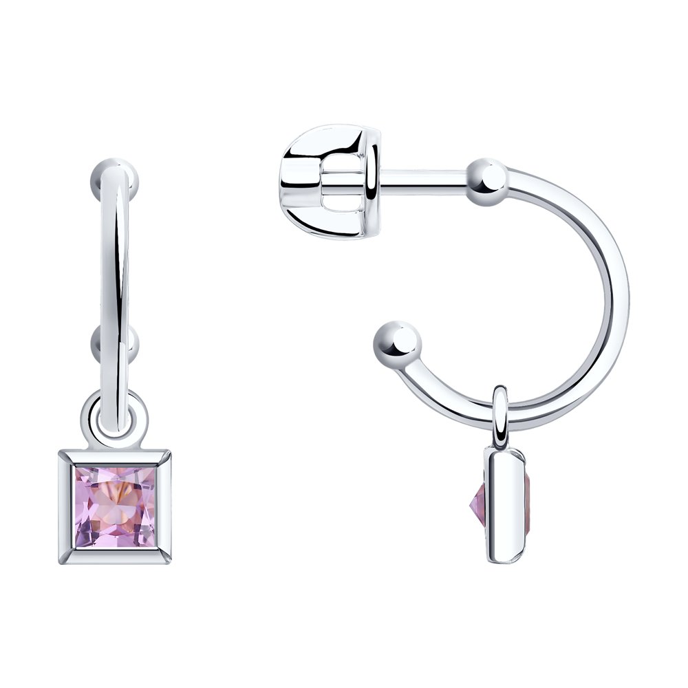 

Серьги из серебра с аметистом SOKOLOV 92022415, 92022415