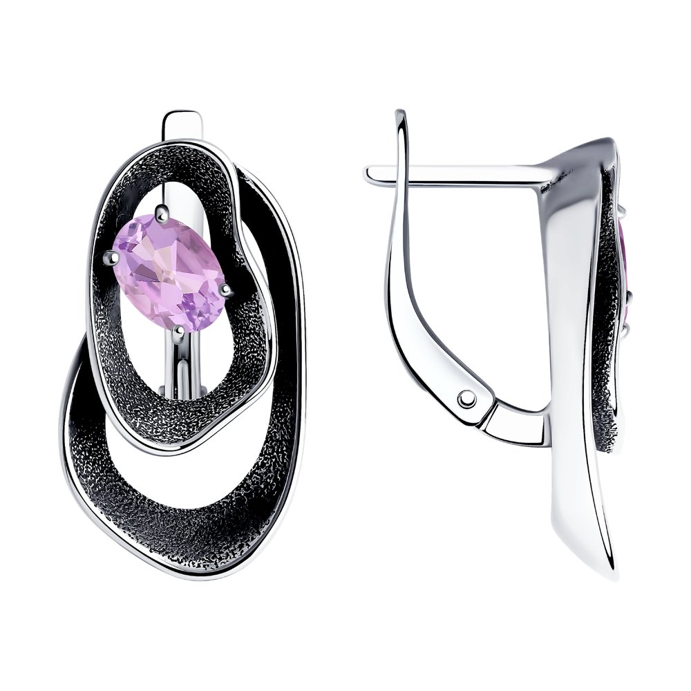 

Серьги из серебра с аметистом SOKOLOV 92022354, 92022354