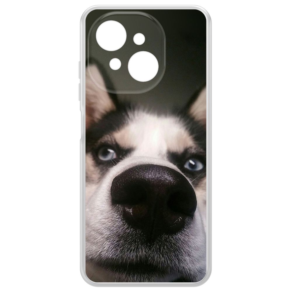 

Чехол-накладка Krutoff Clear Case Нос для Tecno Spark Go 1, Прозрачный