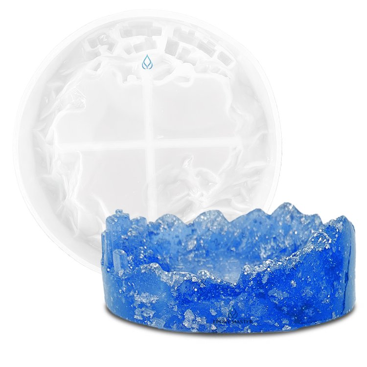 

Силиконовый молд Epoxy Master Подставка блюдце горы, d 15см, 1 шт., Белый