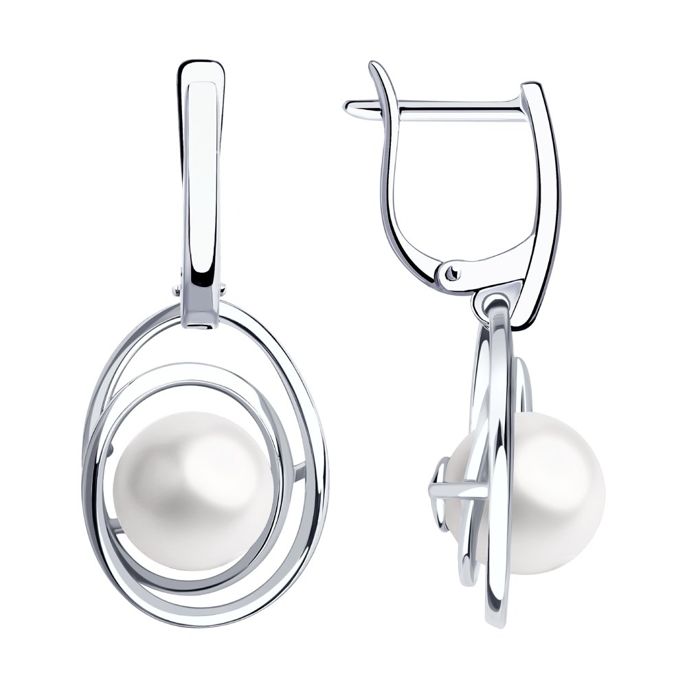 

Серьги из серебра с искусственным жемчугом SOKOLOV 94024447, 94024447