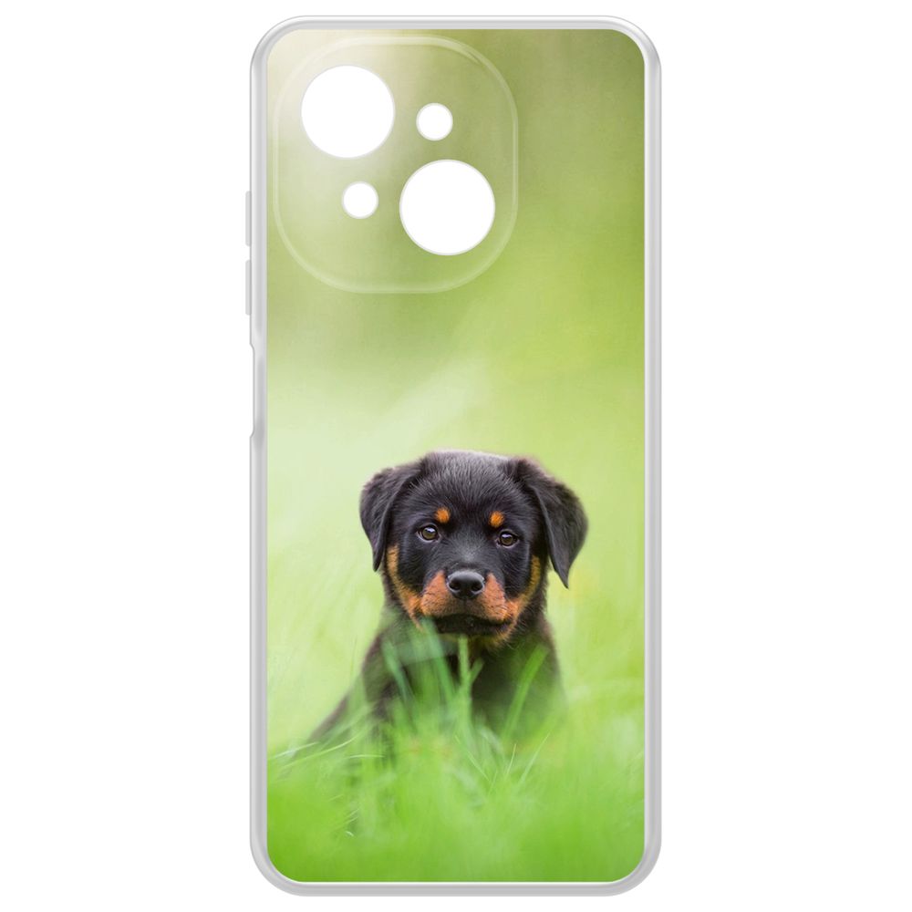 

Чехол-накладка Krutoff Clear Case Щенок ротвейлера для Tecno Spark Go 1, Прозрачный