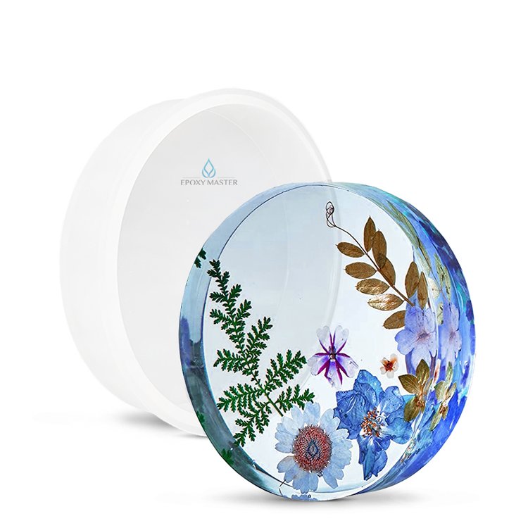 

Силиконовый молд Epoxy Master Подстаканник объемный круг, d10см 1 шт., Белый