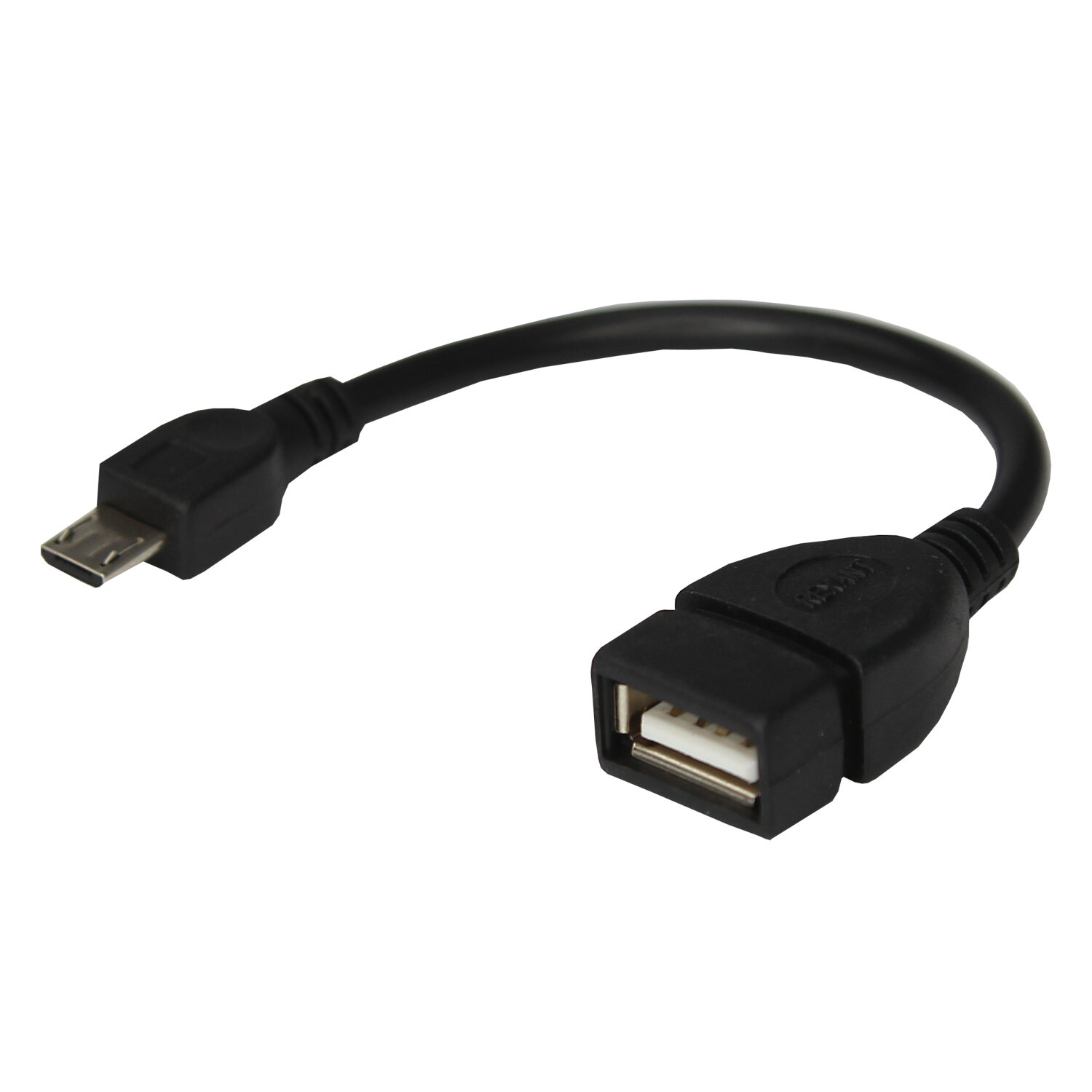 

Кабель OTG Rexant USB - Micro-USB, 0.15 м, черный (18-1182)