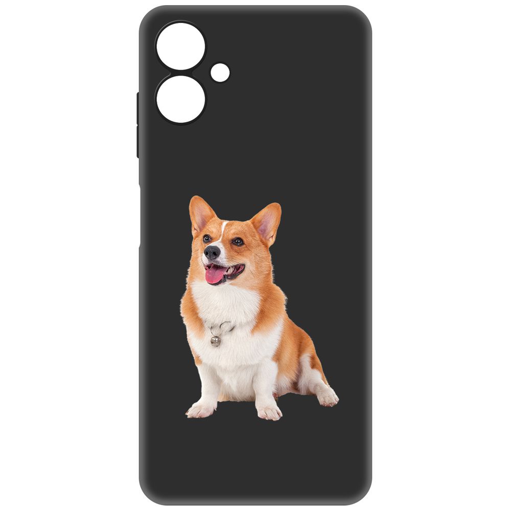 

Чехол-накладка Krutoff Soft Case Корги для Samsung Galaxy A06 (A065) черный