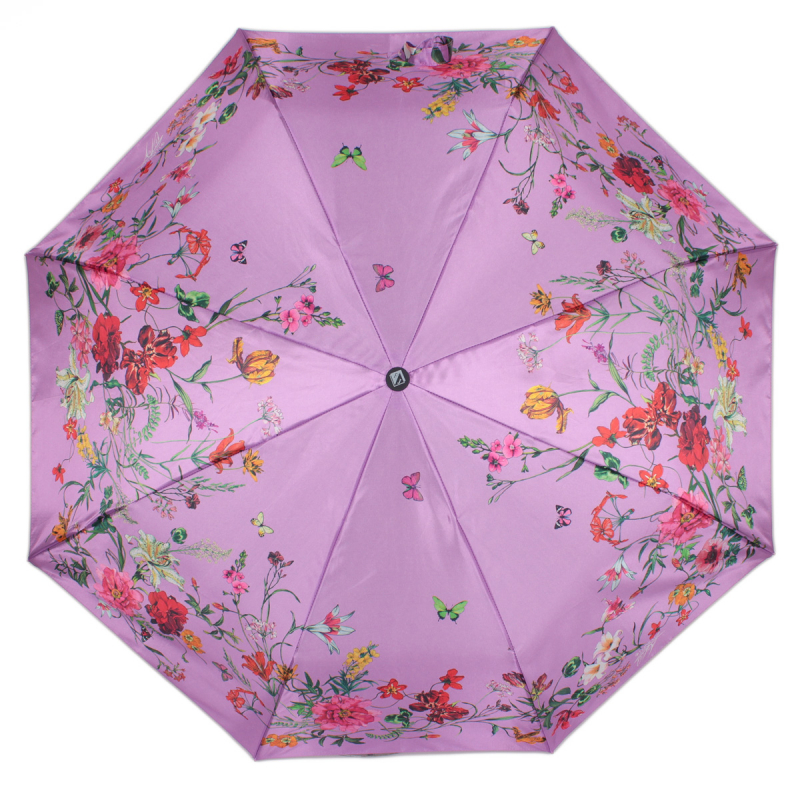 Зонт складной женский автоматический Flioraj 190218 FJ розовый