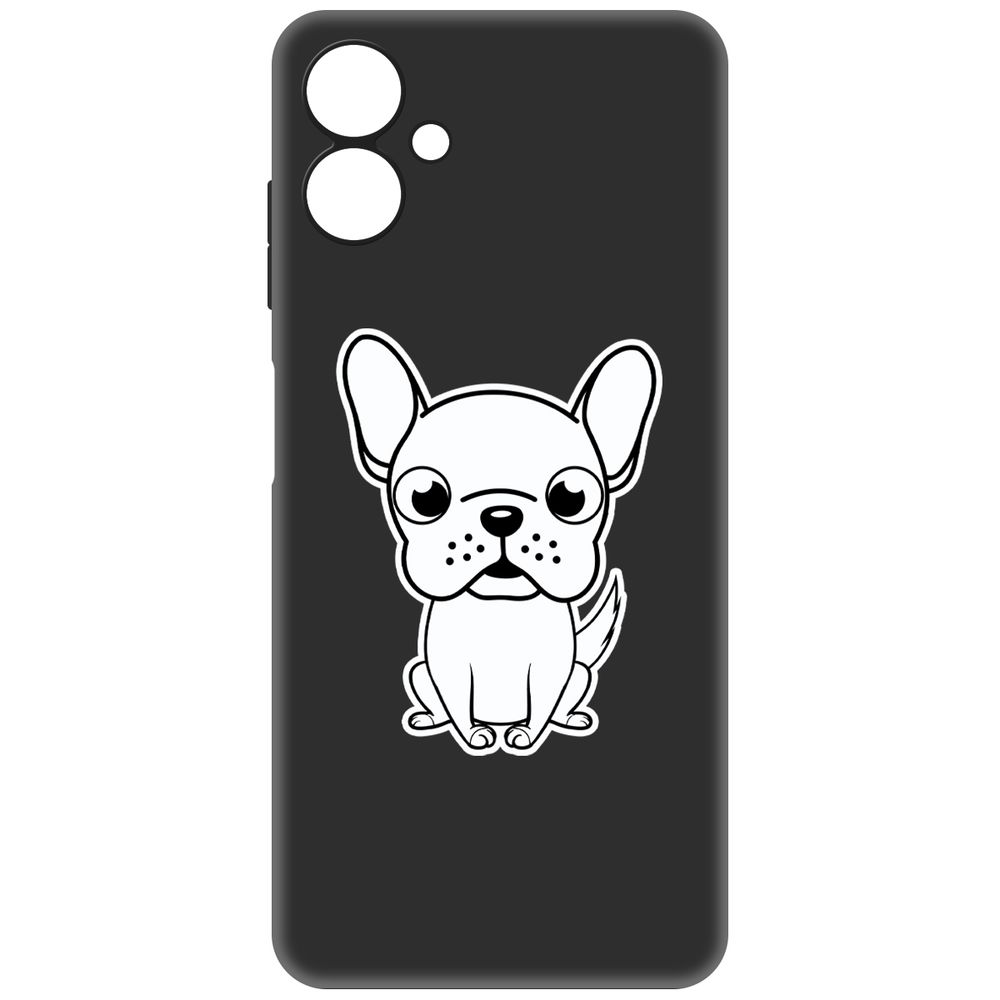 

Чехол-накладка Krutoff Soft Case Черно-белый щенок для Samsung Galaxy A06 (A065) черный