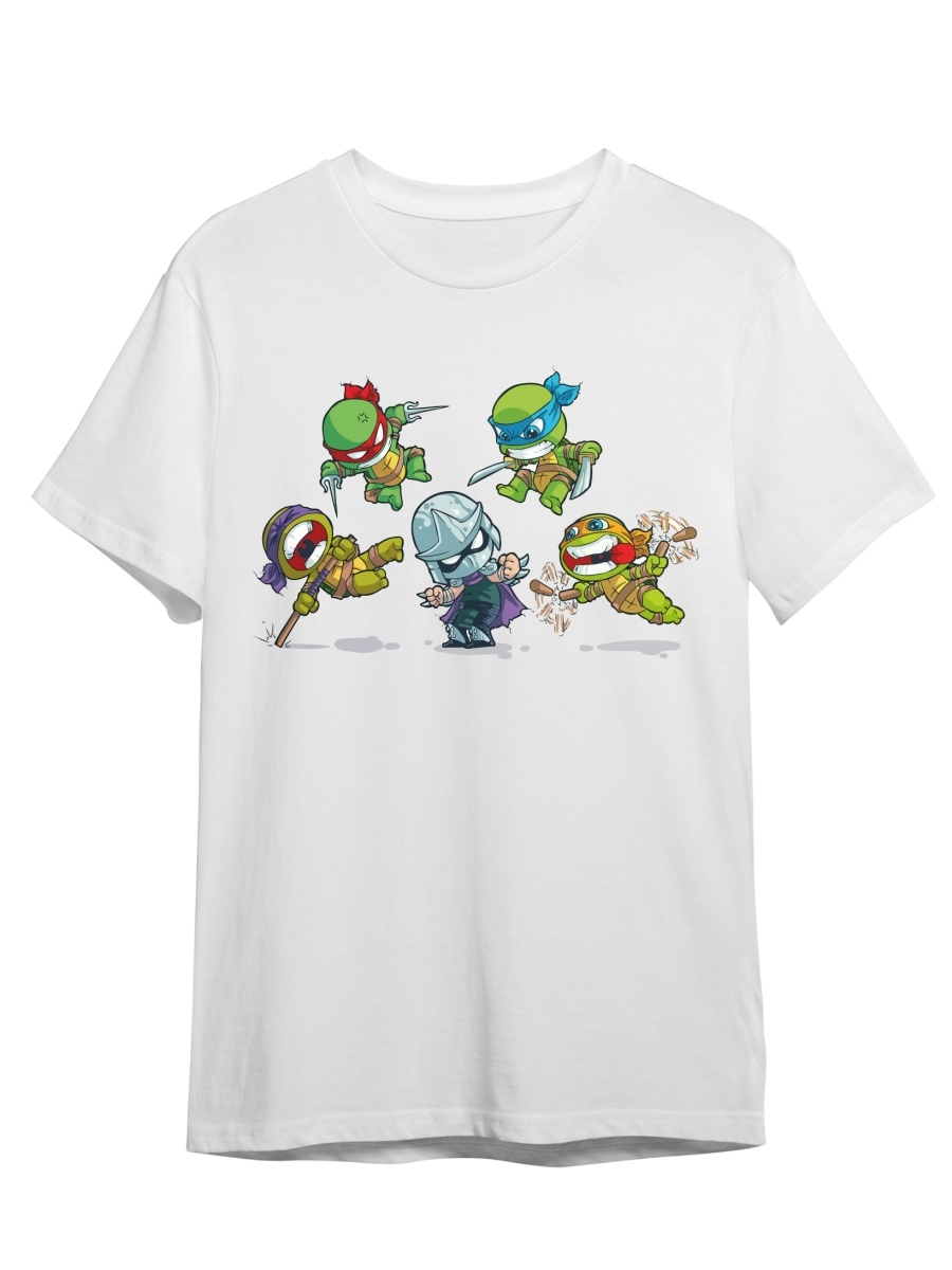 

Футболка унисекс СувенирShop Черпашки ниндзя/TMNT 10 белая 3XL (56-58), "Черпашки ниндзя/TMNT" 10
