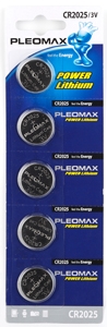 Набор из 5 шт, Pleomax CR2025-5BL (100/2000/66000)