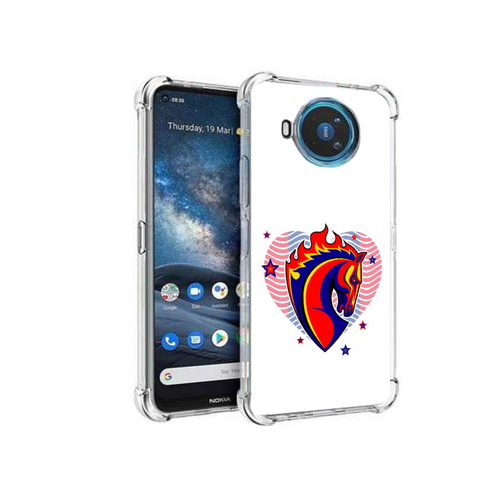

Чехол MyPads Tocco для Nokia X100 ФК ЦСЛ Лошадь (PT227057.109.180), Прозрачный, Tocco