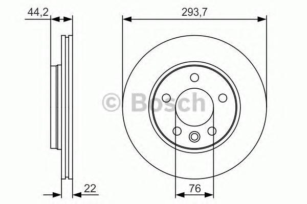 

Тормозной диск BOSCH 0986479S06