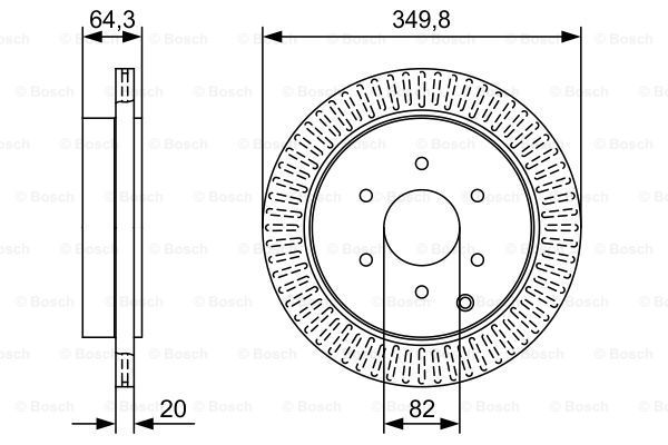 

Тормозной диск BOSCH 0986479W46