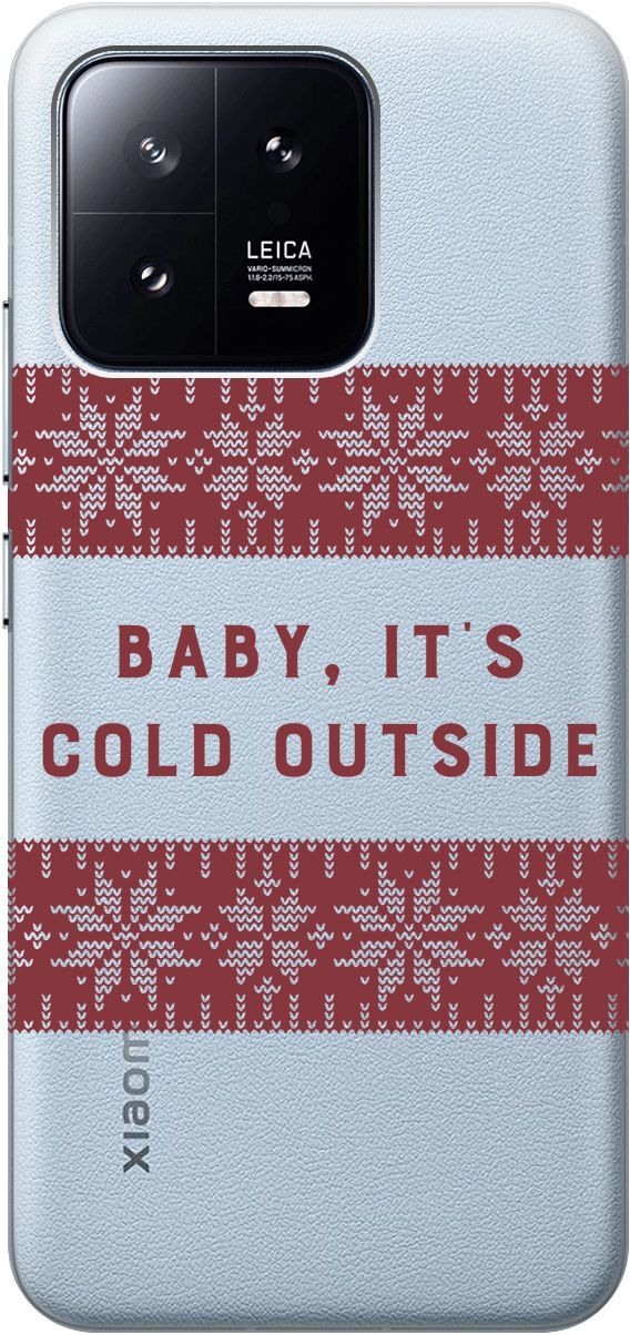 

Силиконовый чехол на Xiaomi 13 с 3D принтом "It's Cold" прозрачный, Прозрачный;красный, 159019