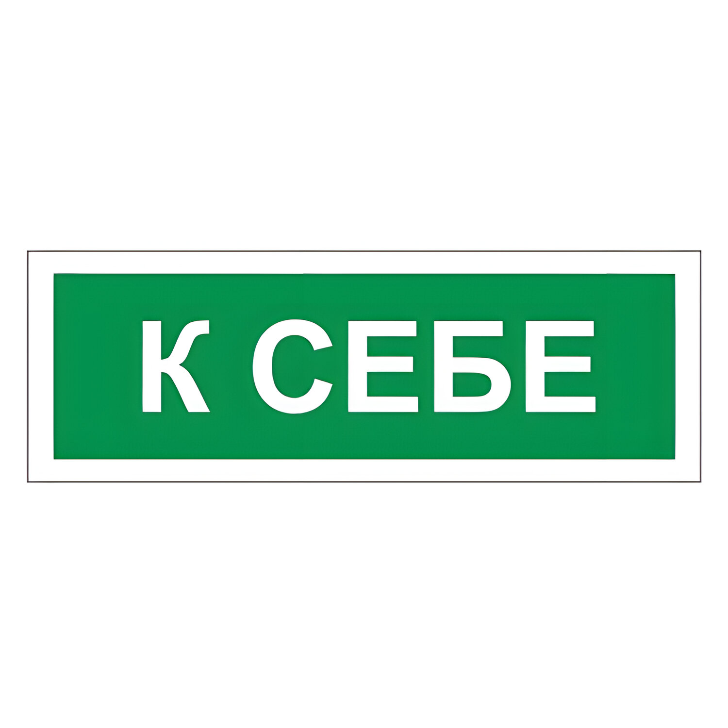 

Набор из 10 шт, Знак вспомогательный "К себе" (610043), Белый;зеленый