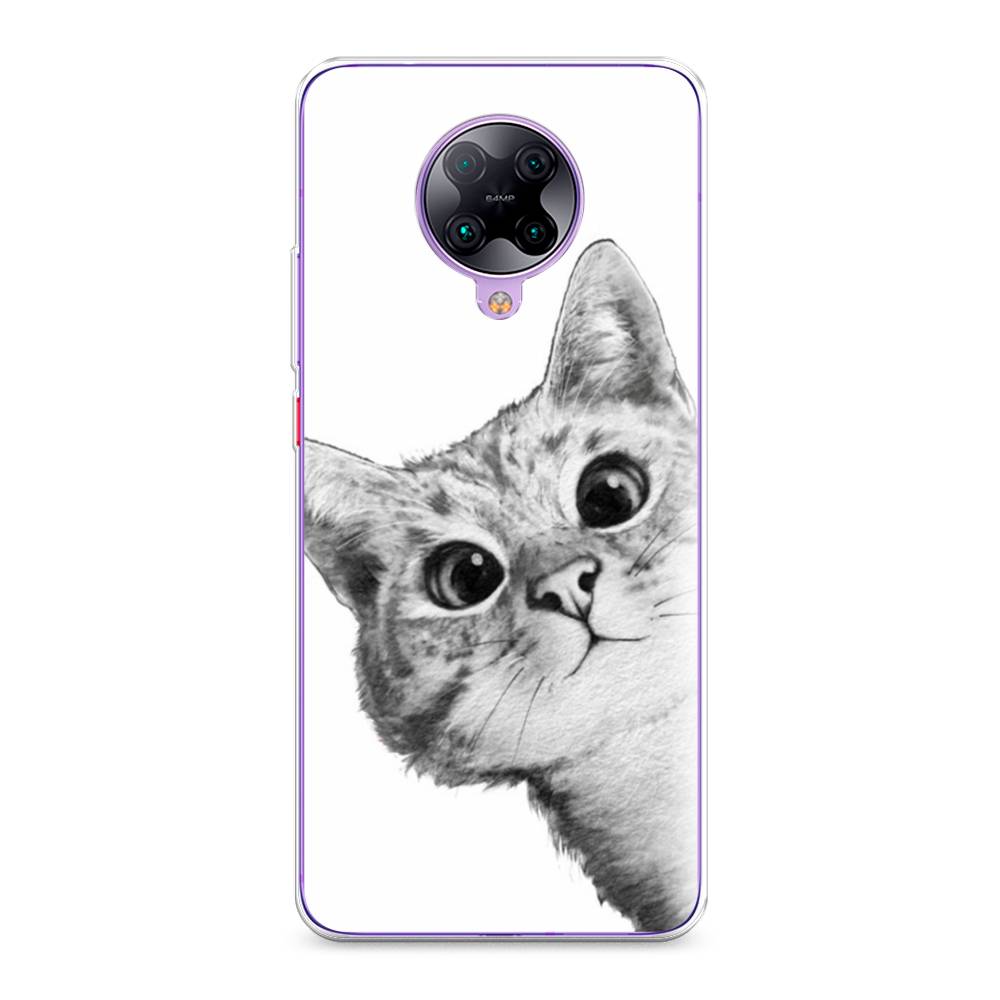 

Чехол Awog на Poco F2 Pro/Redmi K30 Pro "Кот рисунок черно-белый", Разноцветный, 37050-1