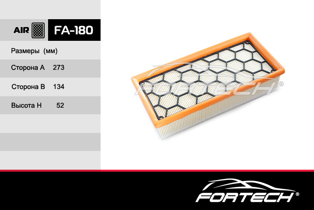 

FORTECH FA180 FA180 Фильтр воздушный 1шт