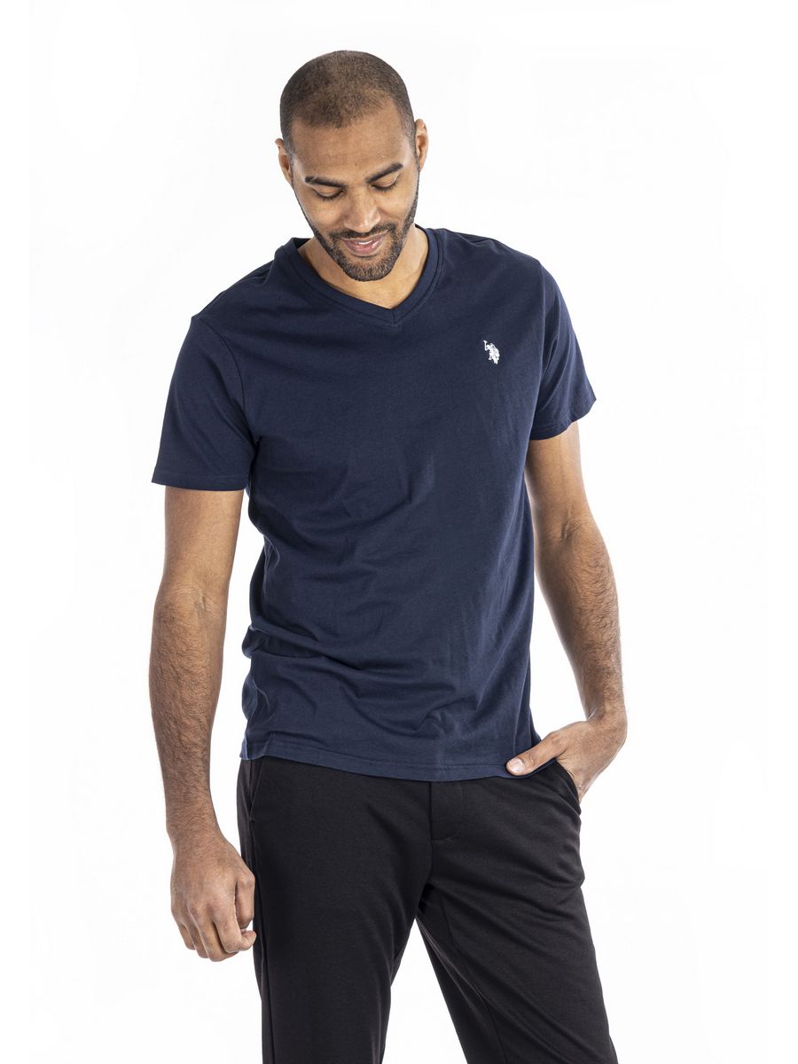 

Футболка мужская U.S. POLO Assn. US222O017 синяя M, Синий, US222O017