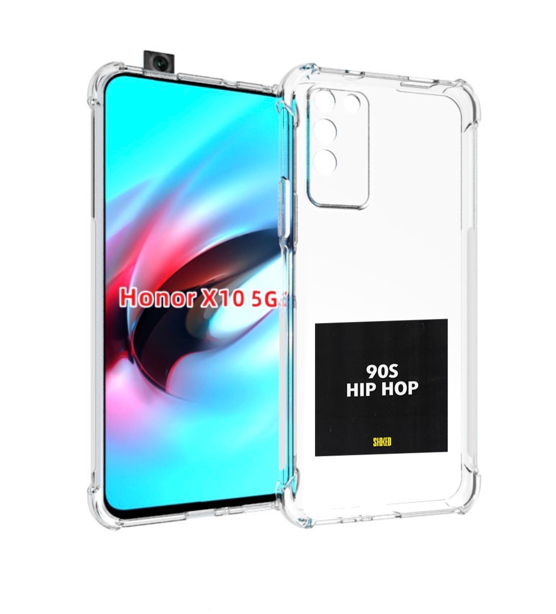 

Чехол MyPads Eazy-E 90S Hip Hop для Honor X10, Прозрачный, Tocco