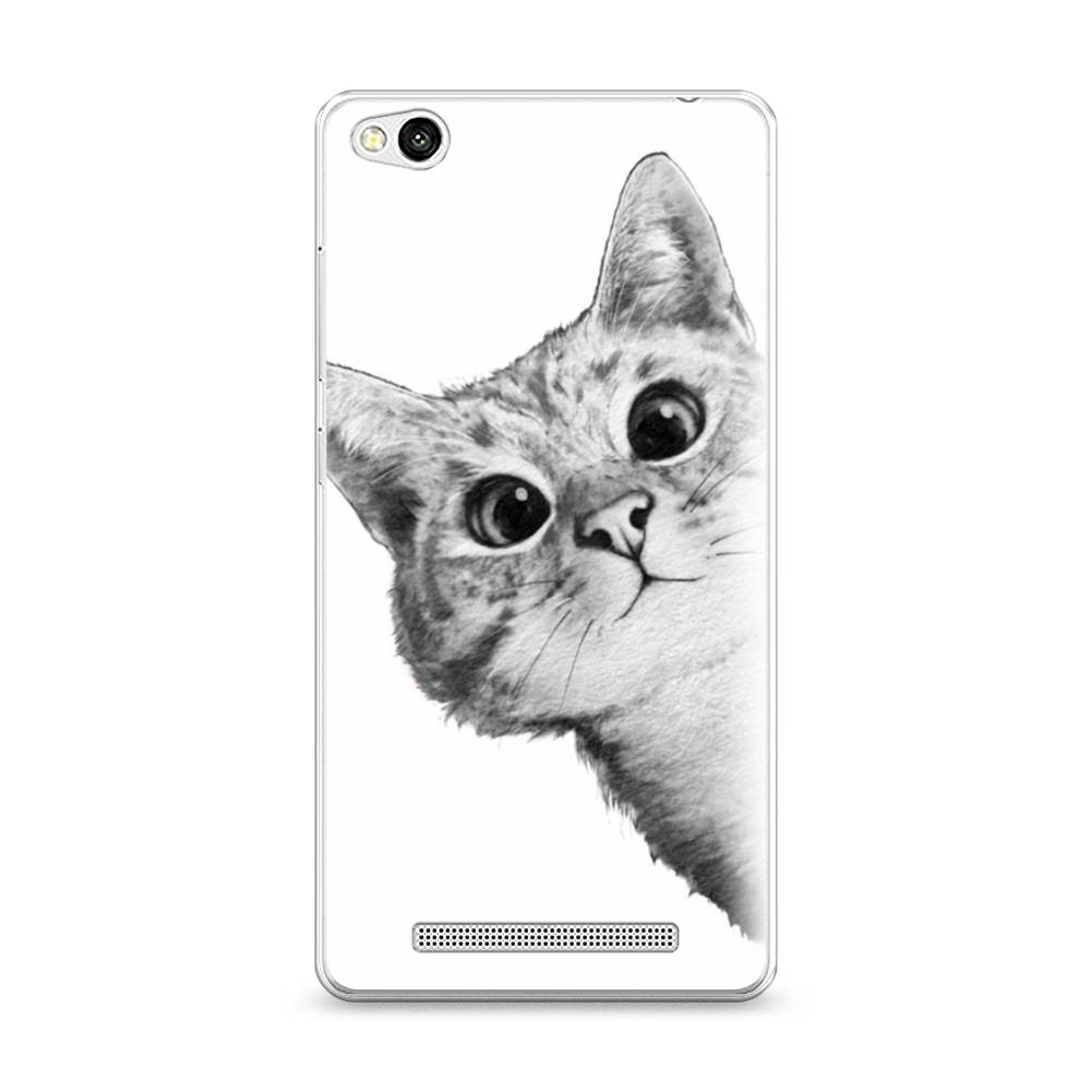 

Чехол Awog на Xiaomi Redmi 3 "Кот рисунок черно-белый", Разноцветный, 30850-1