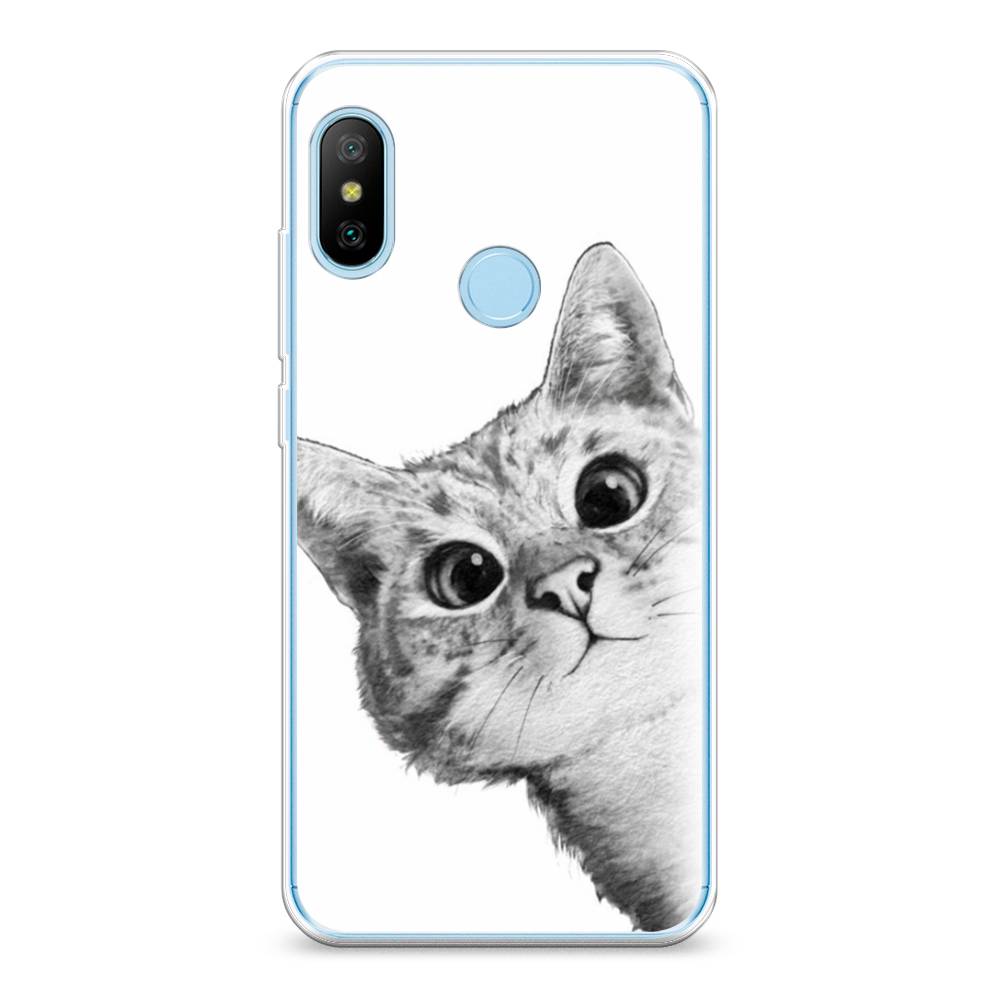 

Чехол Awog на Xiaomi Redmi 6 Pro/6 Plus/Mi A2 Lite "Кот рисунок черно-белый", Разноцветный, 33950-1