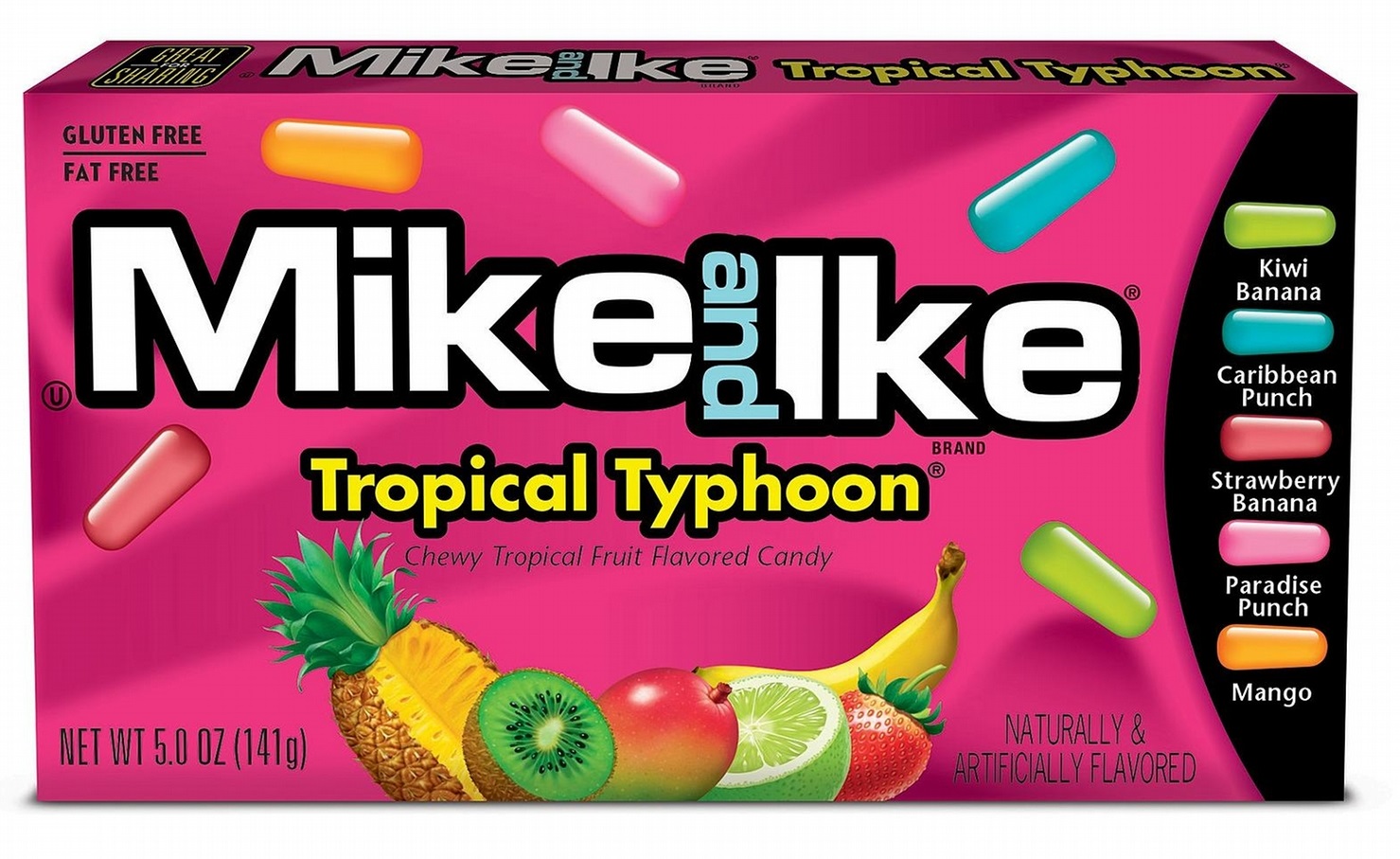 

Конфеты Mike and Ike Tropical Typhoon Майк энд Айк Тропический Тайфун, 141 г, Конфеты