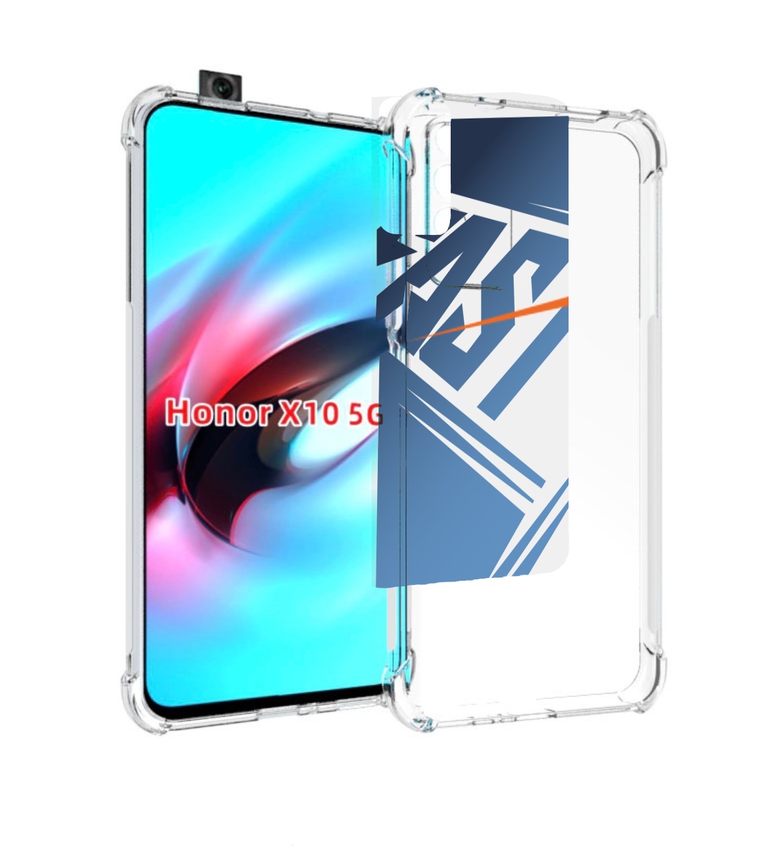 

Чехол MyPads Fast для Honor X10, Прозрачный, Tocco