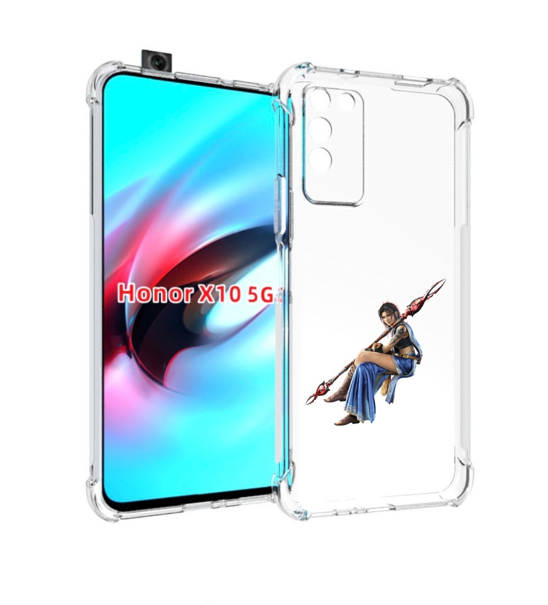 

Чехол MyPads Final-Fantasy-2 для Honor X10, Прозрачный, Tocco