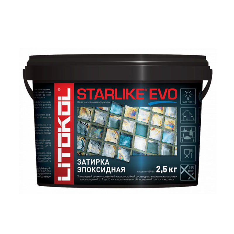 

Затирка LITOKOL Starlike Evo S.105 Bianco titanio 2,5 кг, Бежевый