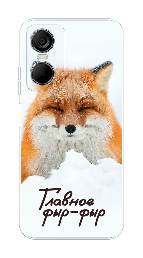 

Чехол на Tecno Pop 6 Pro "Снежный фыр-фыр", Оранжевый;белый;коричневый, 302750-1