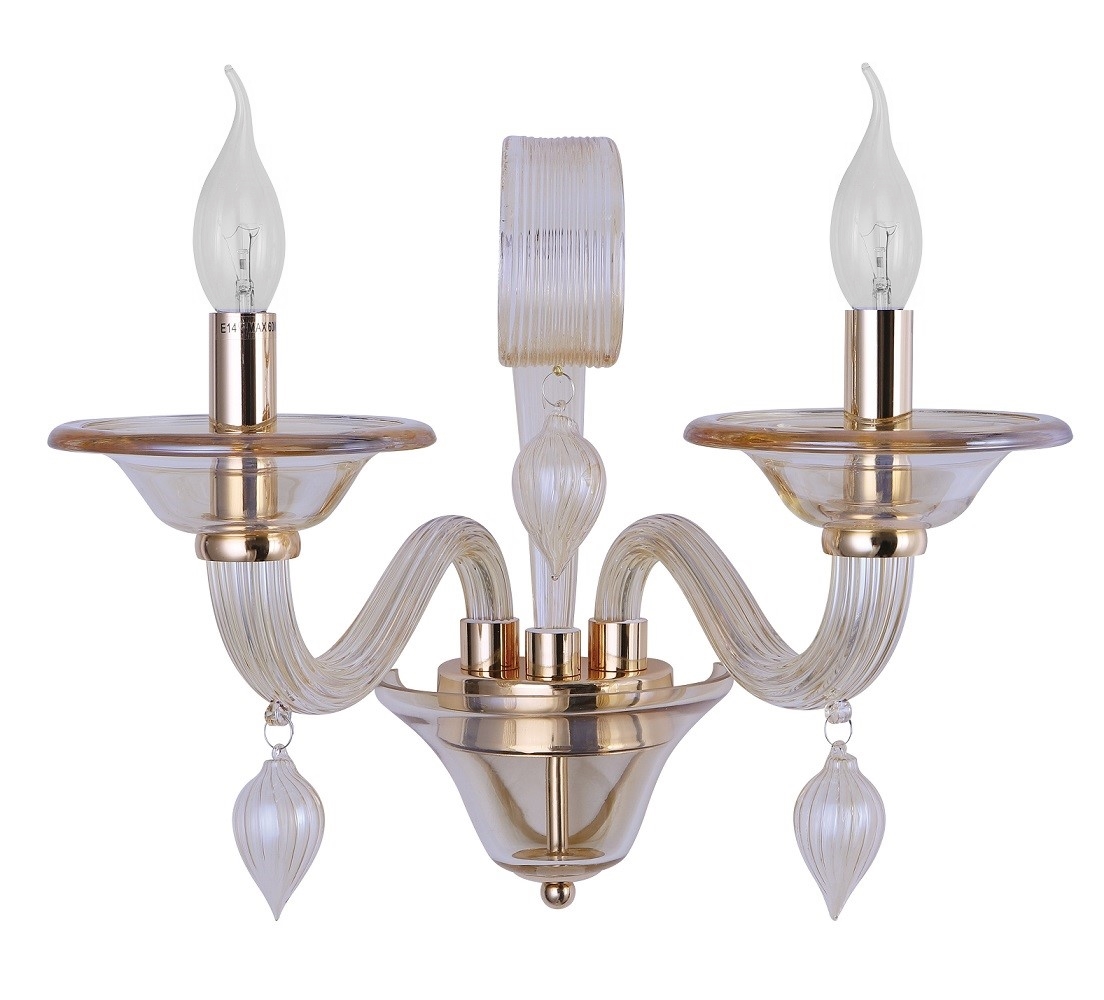 

Настенный светильник Crystal Lux Caetano CAETANO AP2 AMBER, CAETANO AP2 AMBER