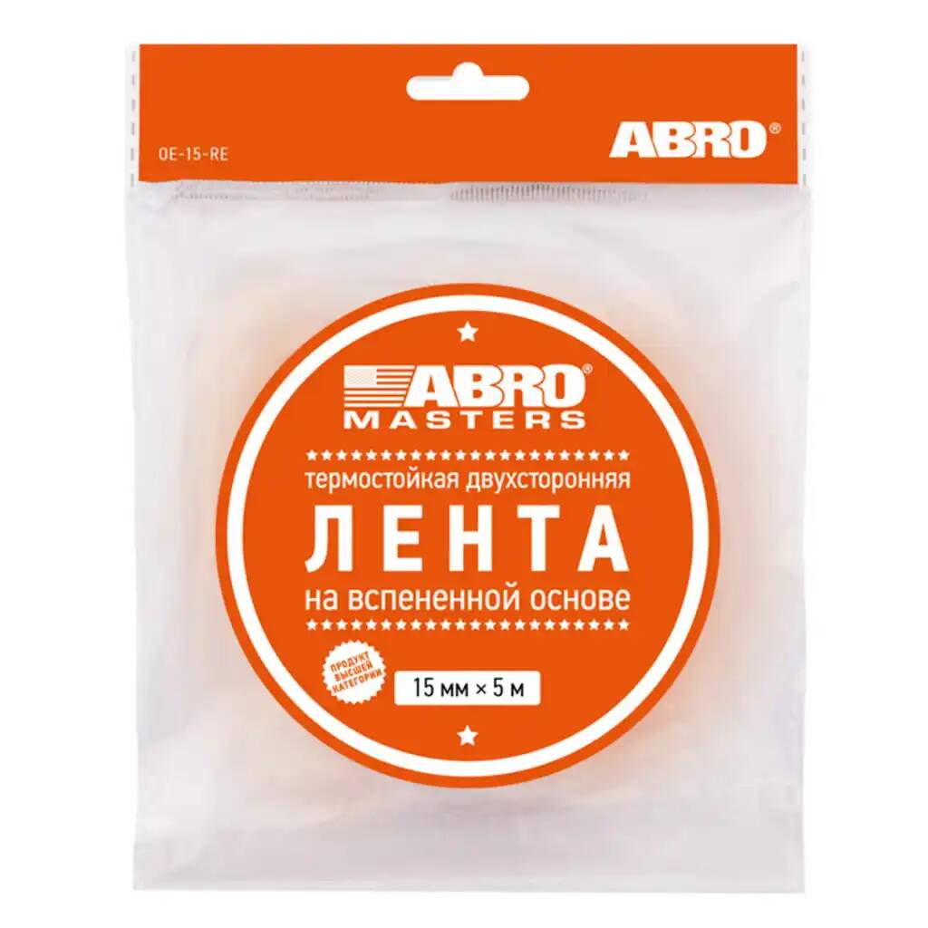 

Скотч Двухсторонний Abro 15 Мм Х 5 М Белый ABRO арт. OE-15-RE