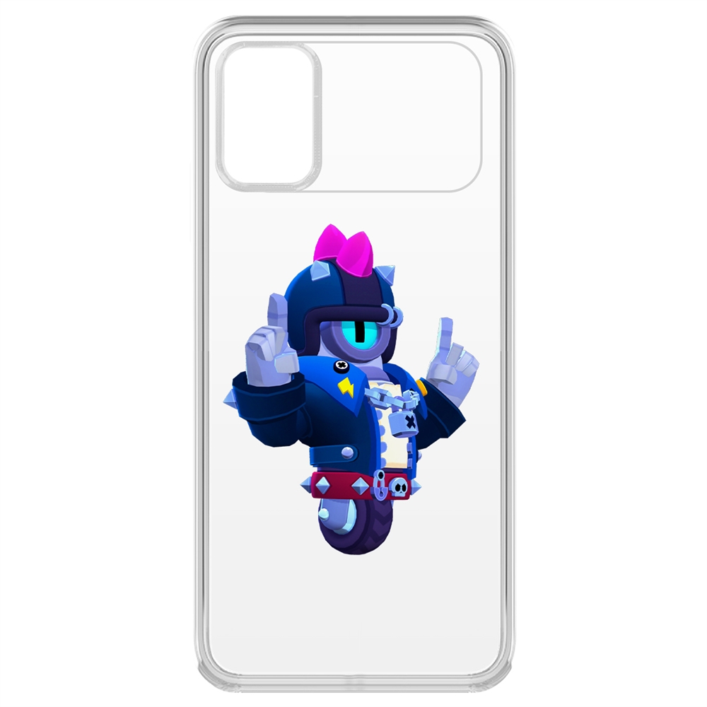 

Чехол-накладка Brawl Stars-Дикий Сту для Poco M3, Прозрачный
