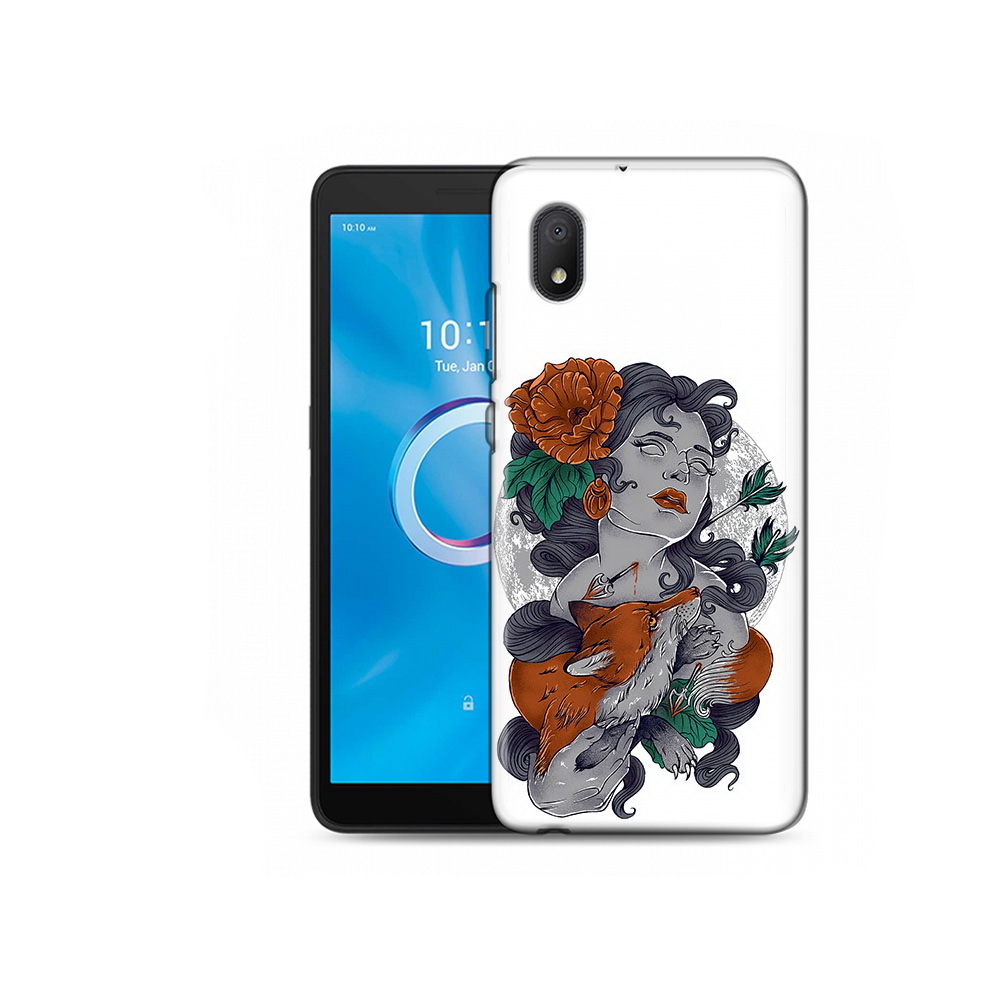 

Чехол MyPads Tocco для Alcatel 1B 5002H темная девушка с лисой (PT227135.663.639), Tocco