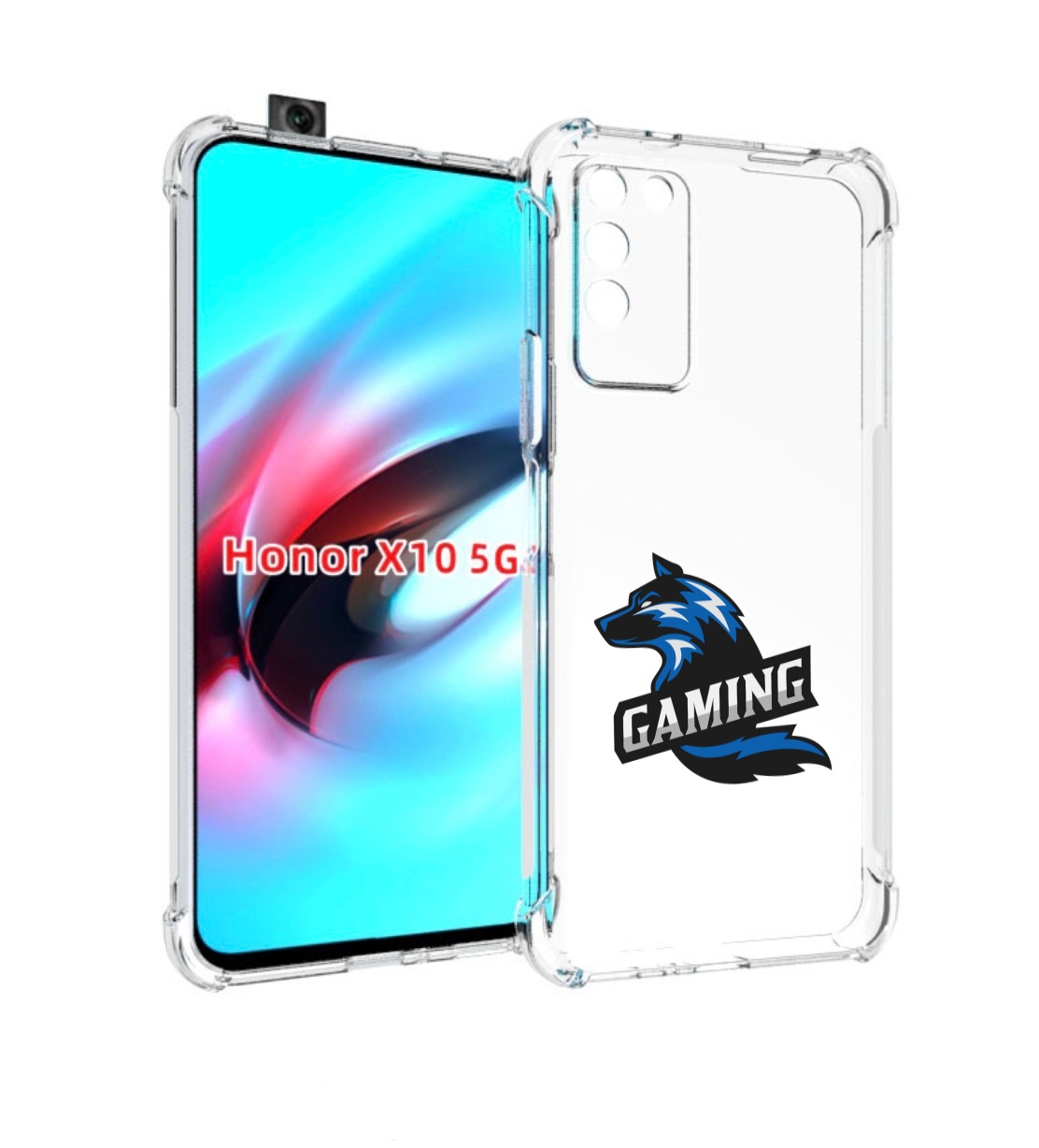 

Чехол MyPads Gaming мужской для Honor X10, Прозрачный, Tocco