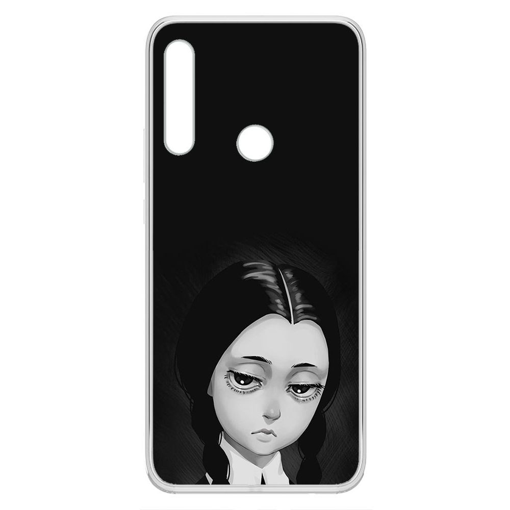 

Чехол-накладка Krutoff Clear Case Уэнсдей Аддамс - Рисованная Уэнсдей для Honor 9X, Прозрачный