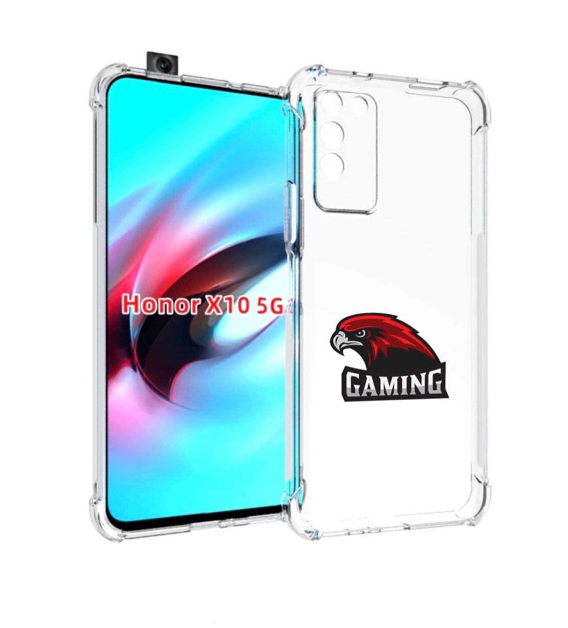 

Чехол MyPads Gaming-1 мужской для Honor X10, Прозрачный, Tocco