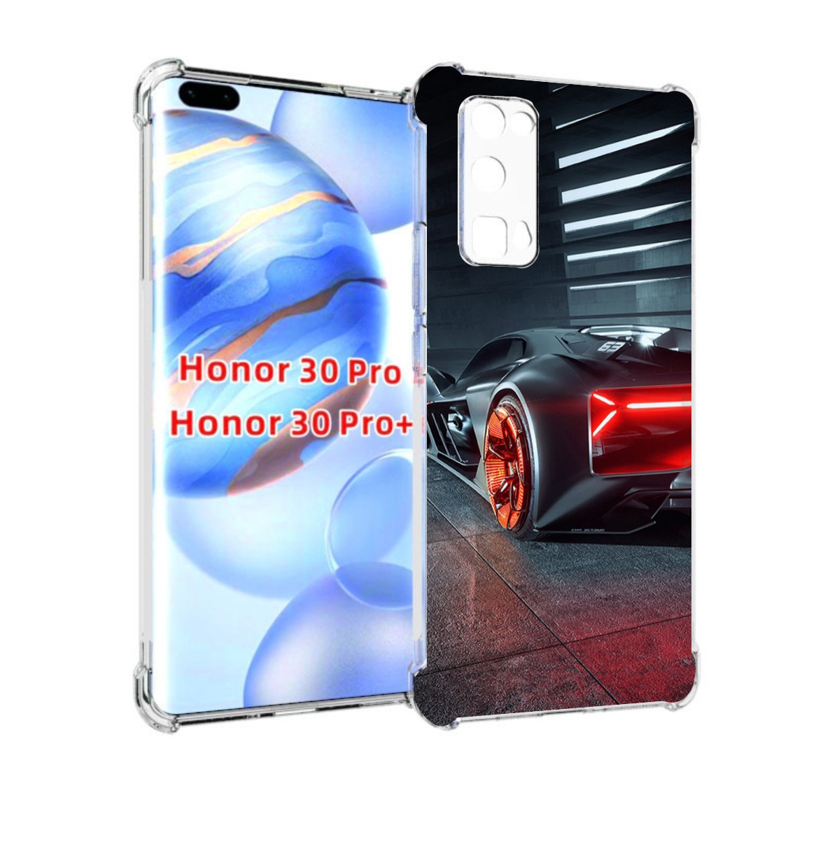 

Чехол бампер MyPads Ночной-город мужской для Honor 30 Pro, Прозрачный, Tocco