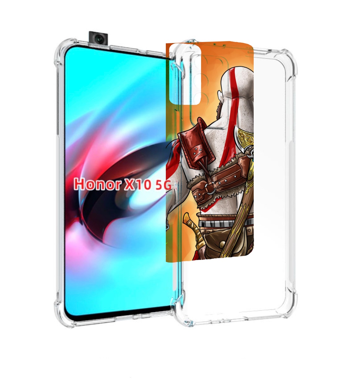 

Чехол MyPads God of War для Honor X10, Прозрачный, Tocco