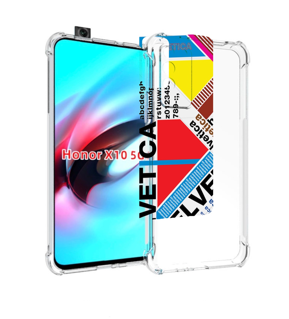 

Чехол MyPads HELVET для Honor X10, Прозрачный, Tocco