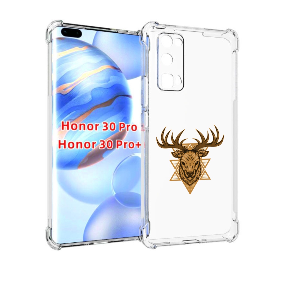 

Чехол бампер MyPads Олень для Honor 30 Pro, Прозрачный, Tocco