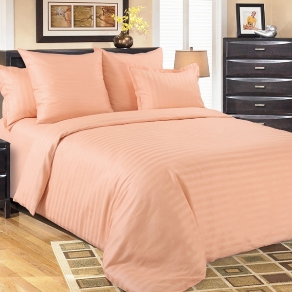 

Пододеяльник Maktex из страйп-сатина 200 х 220 Персик 1х1, Розовый, Пододеяльники страйп-сатина 125
