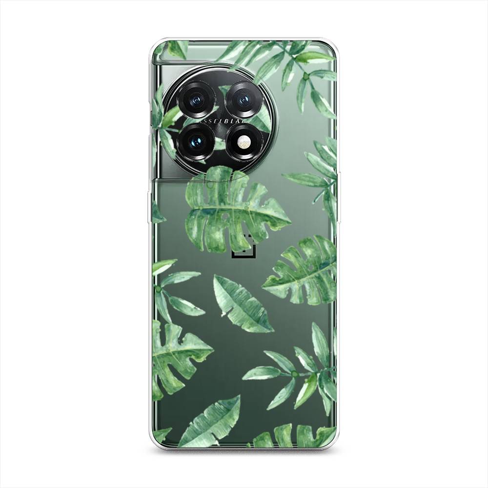 

Чехол Awog на OnePlus 11 "Нарисованные пальмовые листья", Зеленый, 153650-4