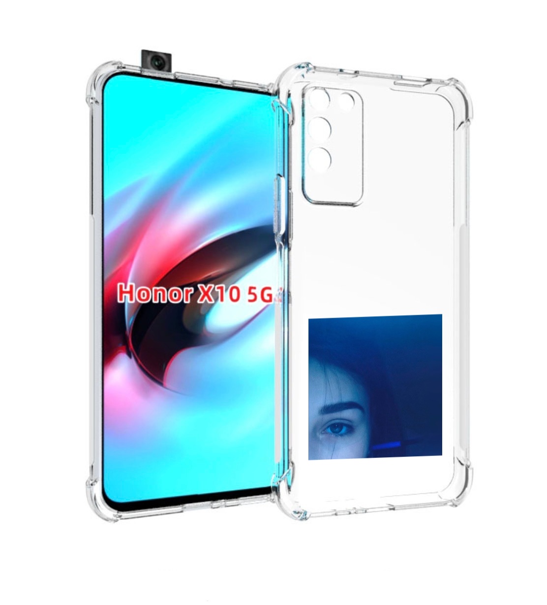 

Чехол MyPads Hate Love face для Honor X10, Прозрачный, Tocco