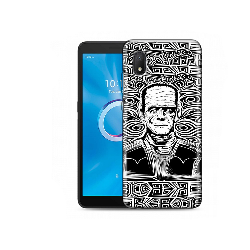 

Чехол MyPads Tocco для Alcatel 1B 5002H франкенштейн черно белый (PT227135.663.661), Tocco