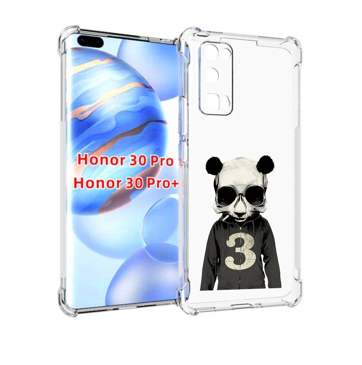 

Чехол бампер MyPads Панда-в-костюме для Honor 30 Pro Honor, Прозрачный, Tocco