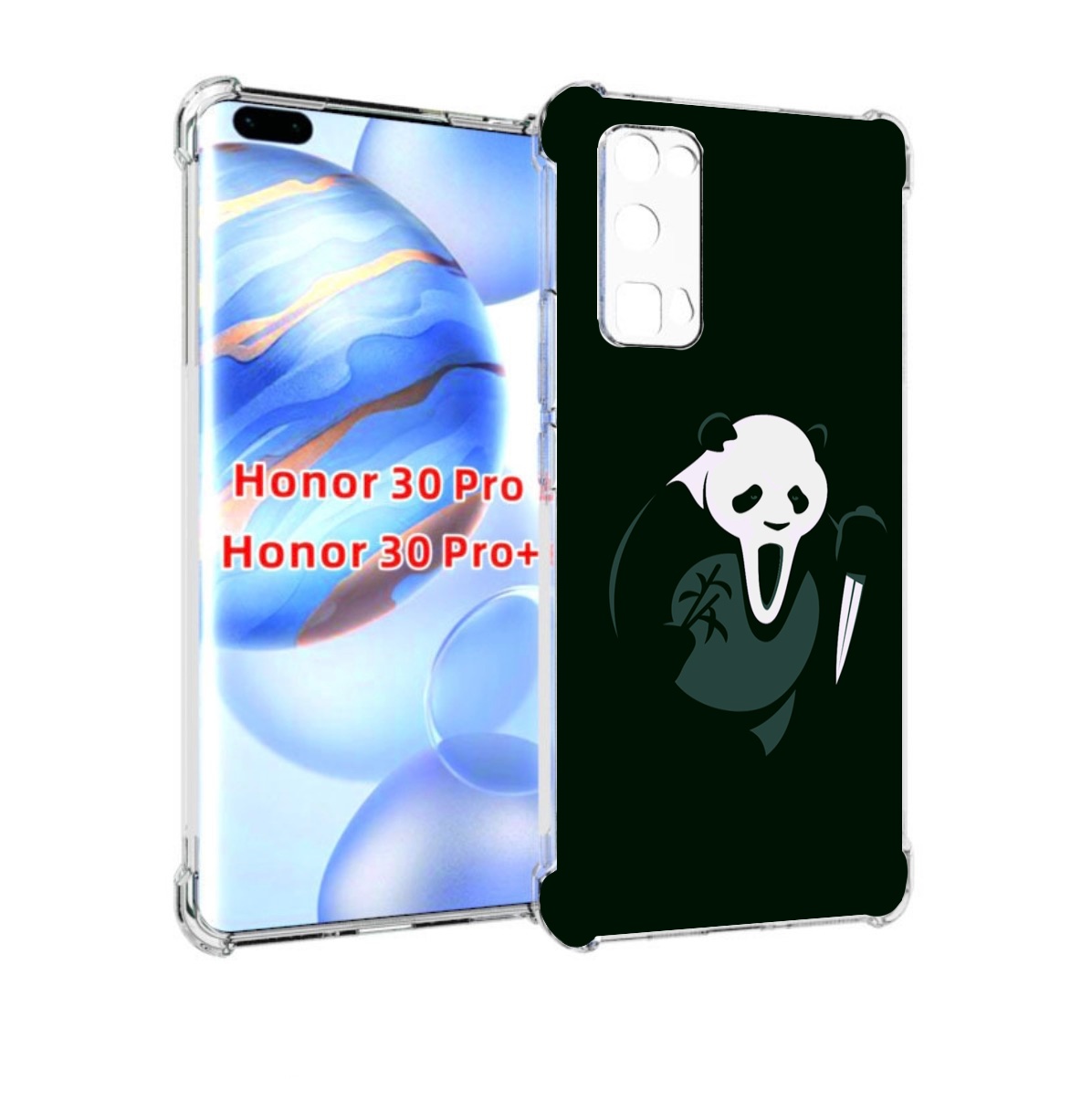 

Чехол бампер MyPads Панда-крик для Honor 30 Pro, Прозрачный, Tocco