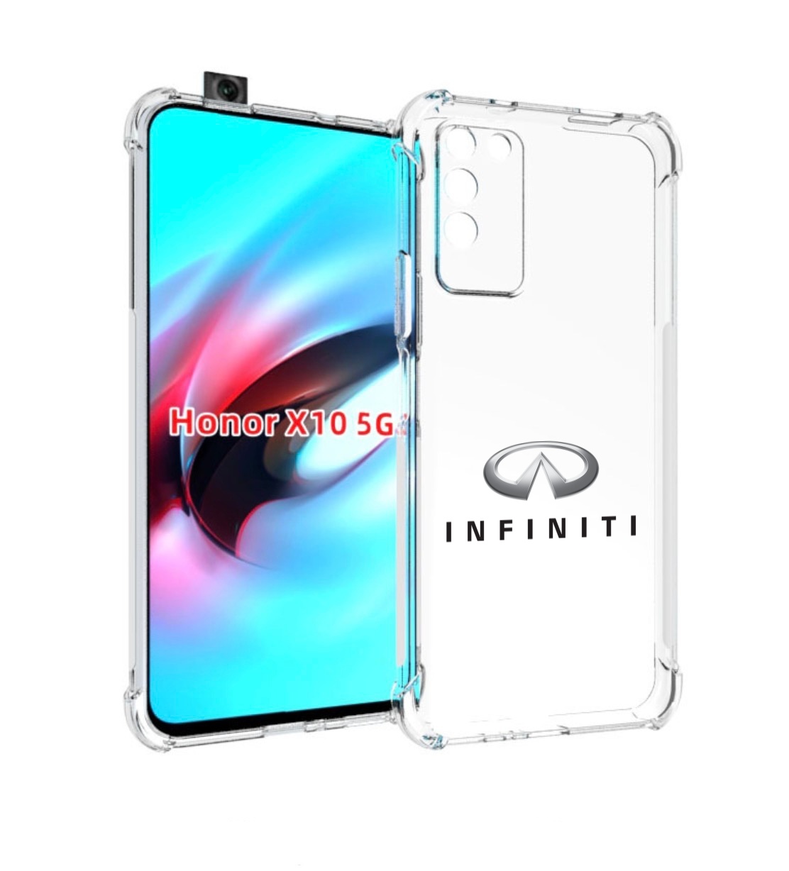 

Чехол MyPads Infiniti-3 мужской для Honor X10, Прозрачный, Tocco