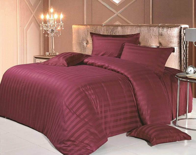 

Пододеяльник Maktex из страйп-сатина 145 х 215 Бордо 1х1, Красный, Пододеяльники страйп-сатина 125
